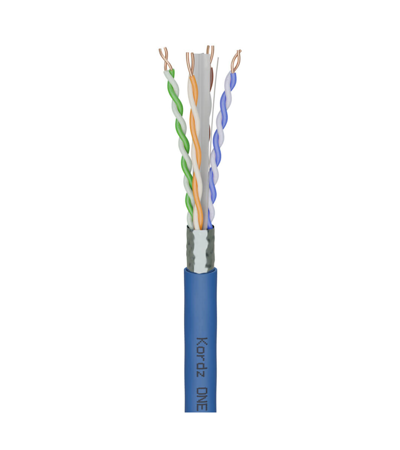 KORDZ ONE K13602 - CAT6A F/UTP Network Cable - LSZH - Blue - 305m