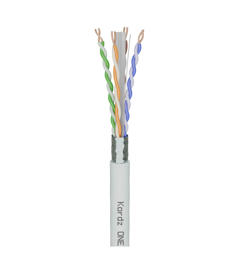 KORDZ ONE K13602 - CAT6A F/UTP Network Cable - LSZH - White - 305m
