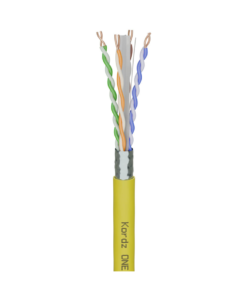 KORDZ ONE - CAT6A F/UTP Bulk Network Cable - LSZH - PVC Free - Yellow - 305.0m Spool