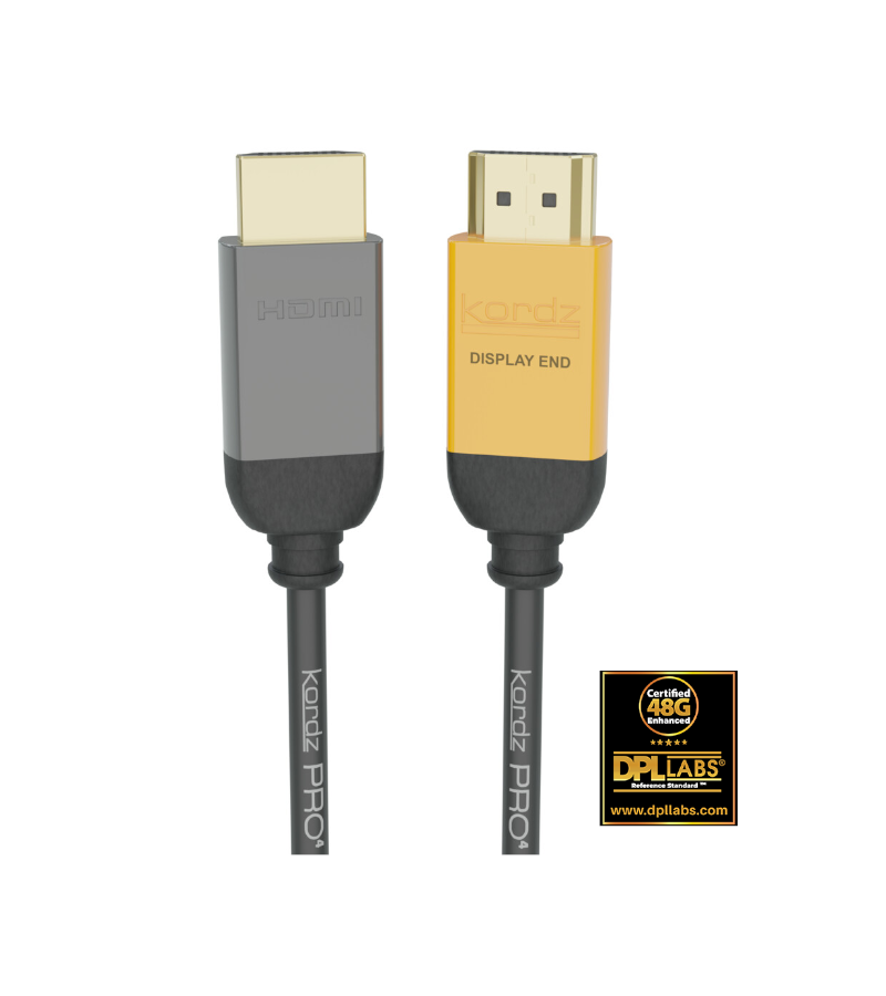 KORDZ PRO4 - 48Gbps 8K AOC High Speed HDMI Cable - 7.5-100m