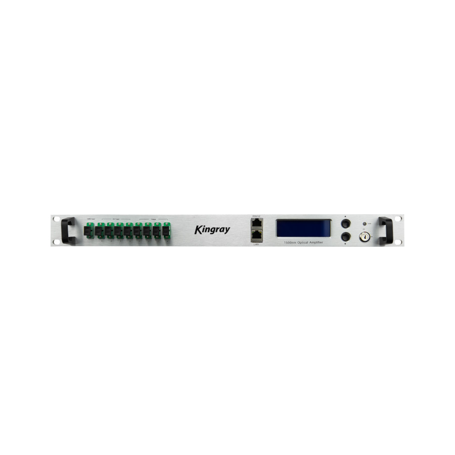 Kingray KOA EDFA Optical Amplifier: 4 Port, 1550nm w/CWDM, +15.5dBm p/Port, 19"