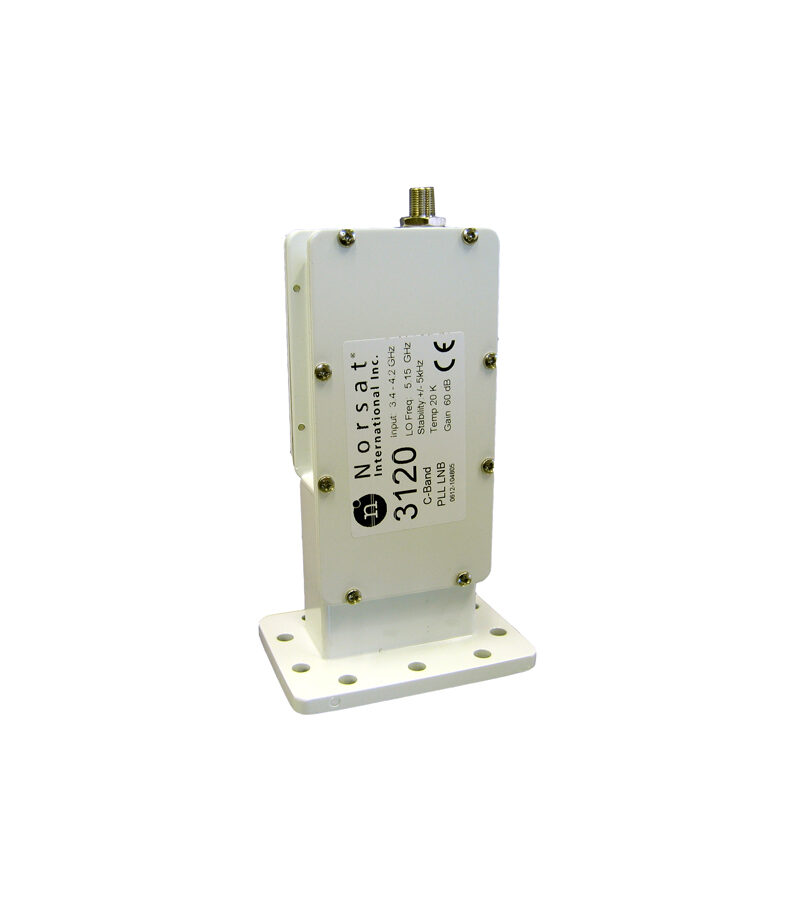 Norsat Model 3120: PLL C-band Digital Single Polarity LNB +/-5KHz, 20K, WR-229 Flange