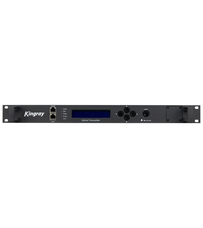 Kingray KOT001A Optical Laser Transmitter 47-2600MHz, 1550nm 4mW/6dBm 19"1RU