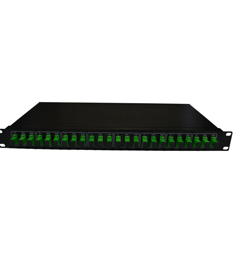 Jonsa Optical 8 Port WDM Module for RF Overlay on PON / GPON / XGPON 19" 1RU Mount