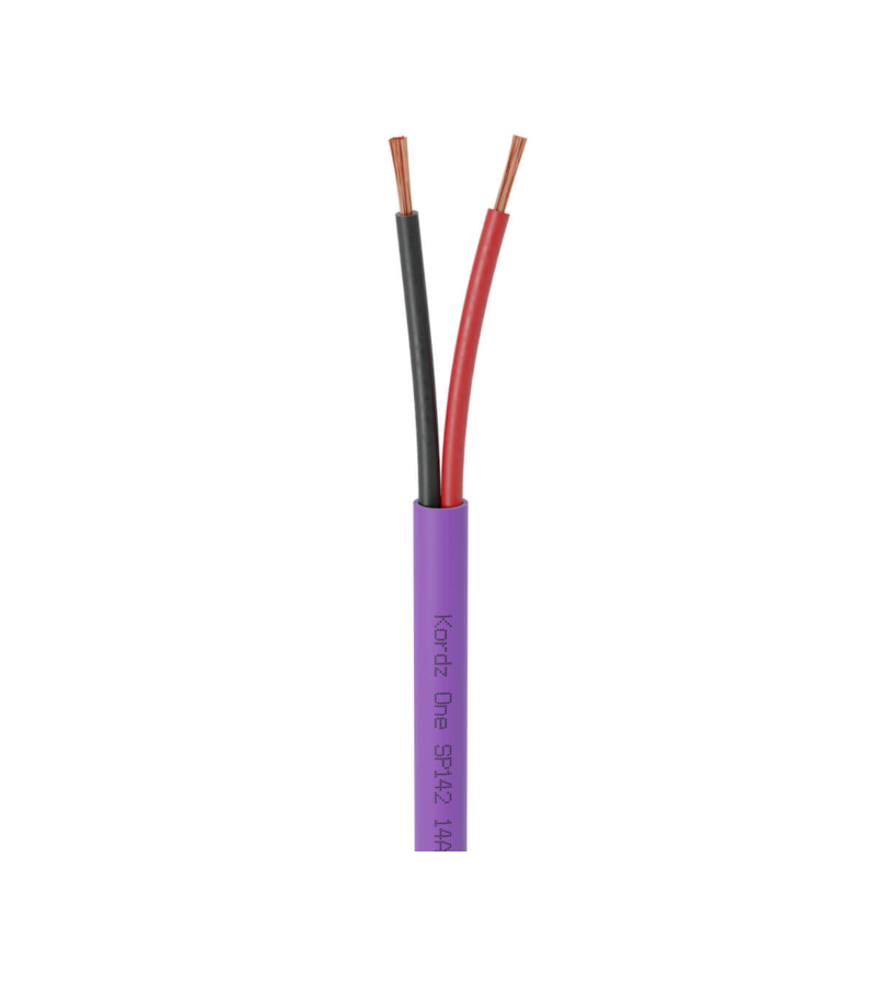 KORDZ K12202 - Speaker Cable - 12AWG 2 Core - LSZH - PVC Free - Purple- 152.5m Box