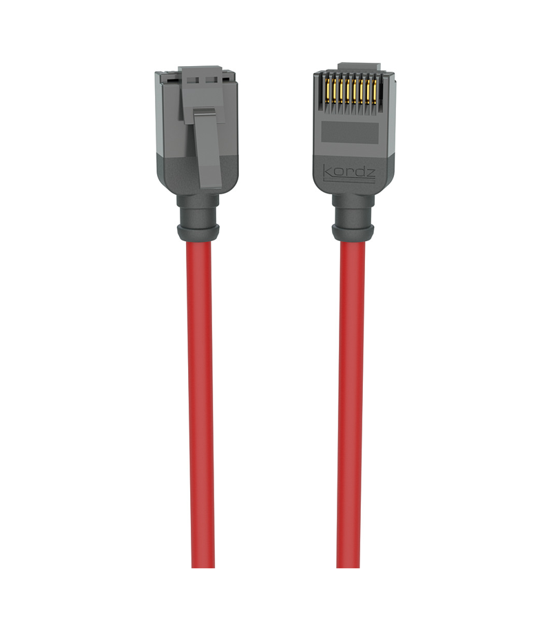 Kordz PRO K23045 Cat6 Slim Network Patch Cable 0.15m-5m Red