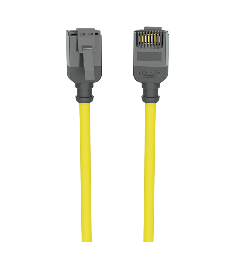 Kordz PRO K23045 Cat6 Slim Network Patch Cable 0.15m-5m Yellow
