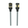 KORDZ PRS Series - CAT6A Slim Profile Network Patch Cables 0.15m-5m- Grey