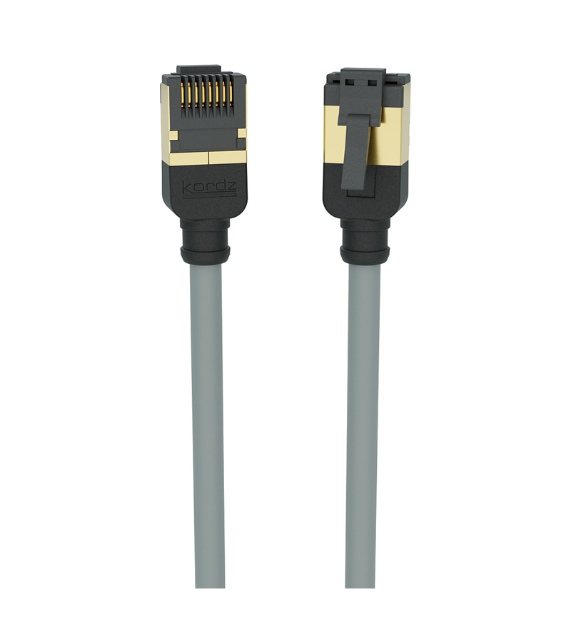 KORDZ PRS Series - CAT6A Slim Profile Network Patch Cables 0.15m-5m- Grey