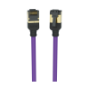 KORDZ PRS Series - CAT6A Slim Profile Network Patch Cables 0.15m-5m-Purple