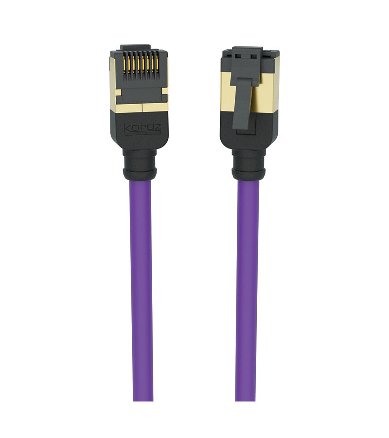 KORDZ K33946 PRS Series - CAT6A Slim Profile Network Patch Cable - 0.15M-5M - Purple