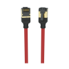 KORDZ PRS Series - CAT6A Slim Profile Network Patch Cables 0.15m-5m- Red