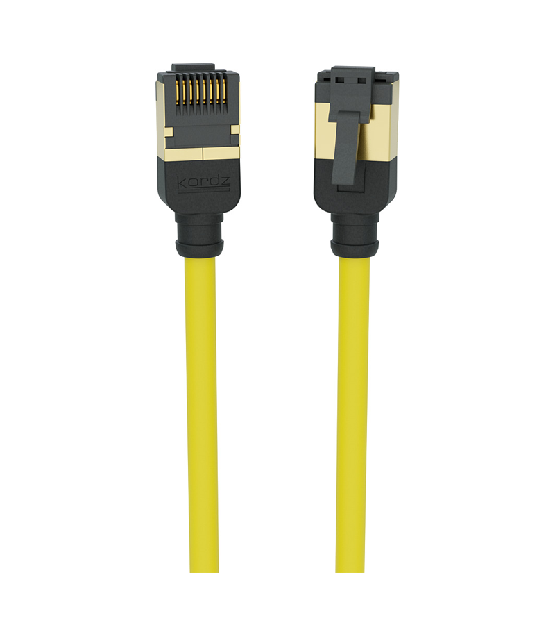 KORDZ K33946 PRS Series - CAT6A Slim Profile Network Patch Cable - 0.15M-5M - Yellow