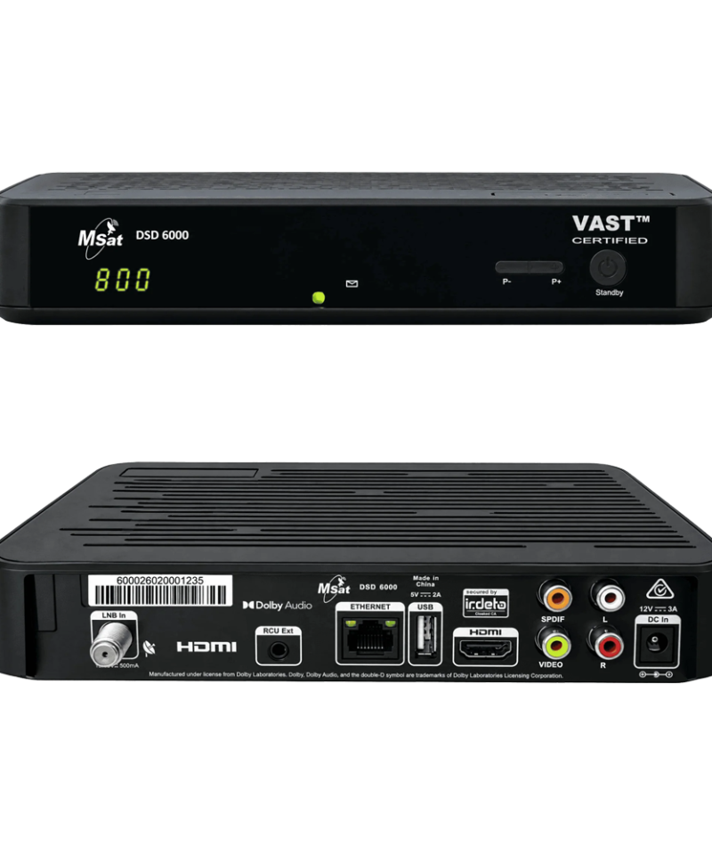 MSAT DSD6000 VAST Certified Satellite Receiver Set Top Box