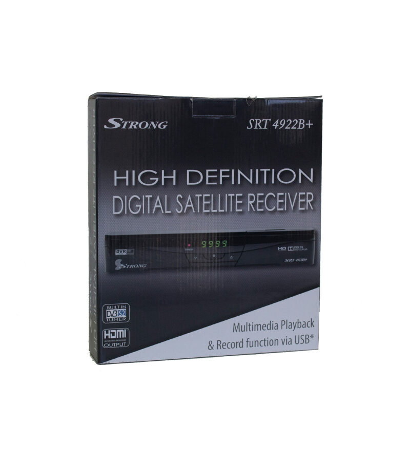 HD Satellite Receiver - Strong SRT4922B+ DVB-S/S2, MPeg2/4, PVR Ready
