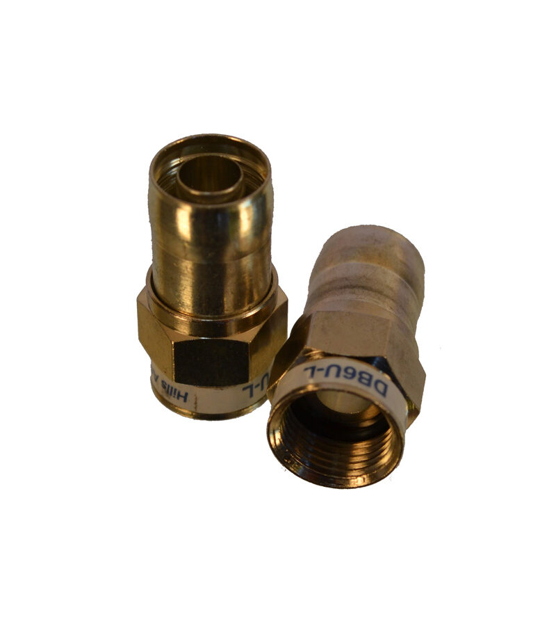 Double Bubble Rg6 F-Type Compression Connector