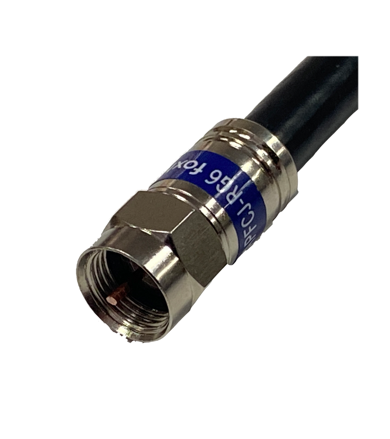 RG6 QUAD/TRI Shield F-Type Compression Connector - Bag 50