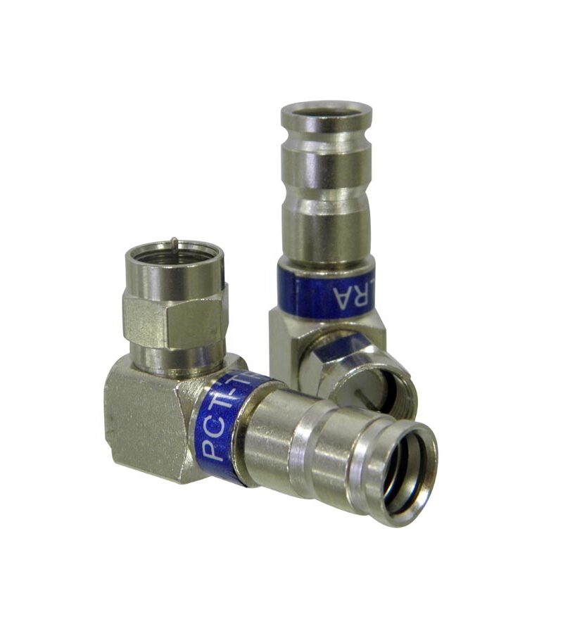 PCT-TRS-6LRA RG6 F Compression Fitting Right Angle