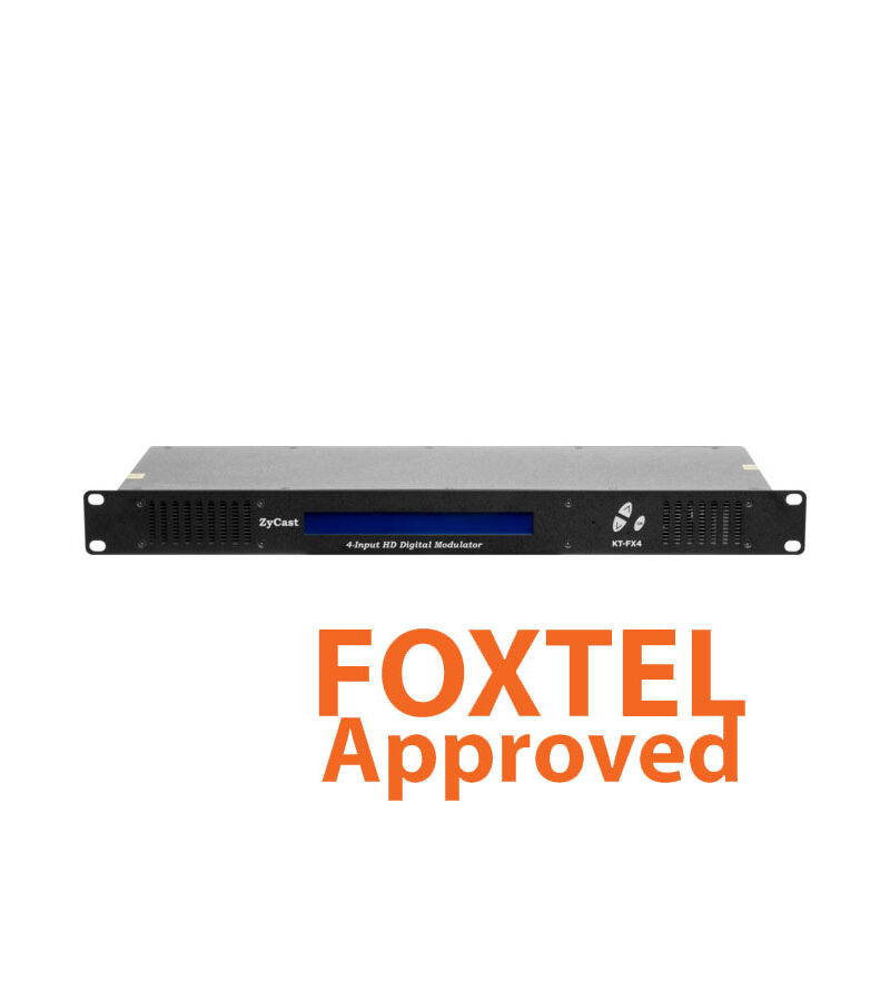 digi-MOD HD by ZYCAST RL-KT-FX4 QUAD (4) Input HD MPEG4 Digital Modulator