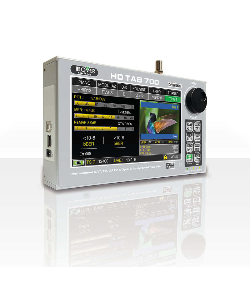 Roversat HD TAB 700 - Cable, Satellite, Stacker & TV Spectrum Analyser