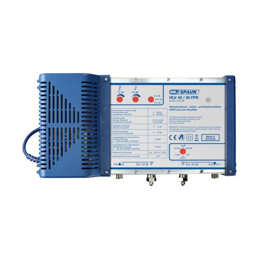 Spaun HLV40/30FPE Distribution Amplifier, Terrestrial, Selectable 20, 30, 40dB Gain