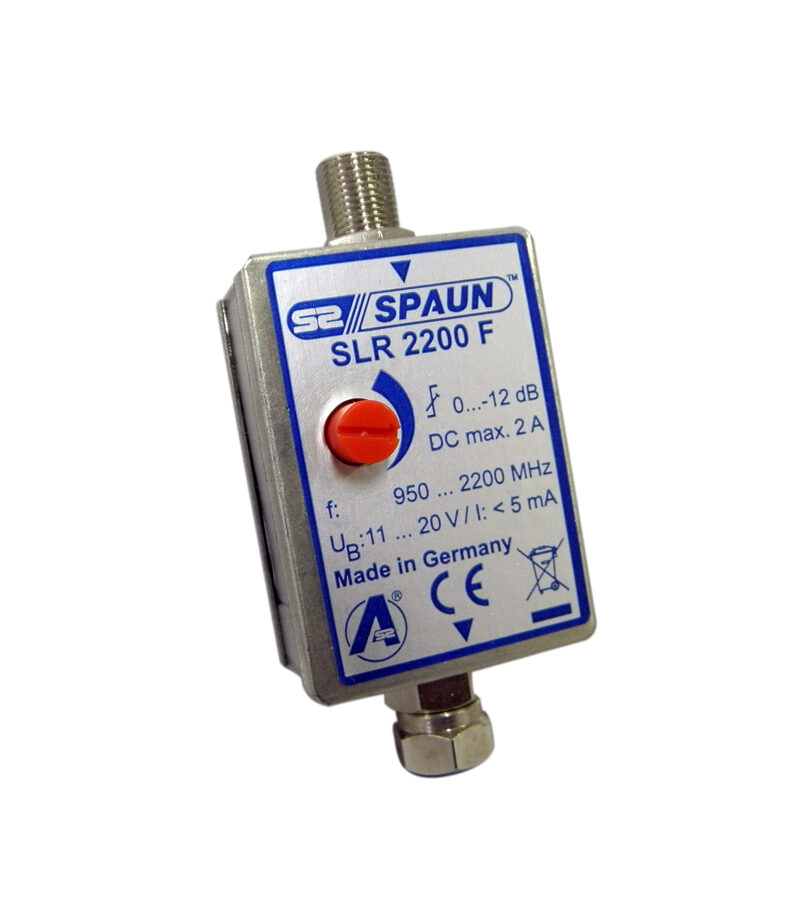 Spaun SLR2200F Satellite IF 950-2200MHz Slope 0-12dB Equaliser with DC  Pass