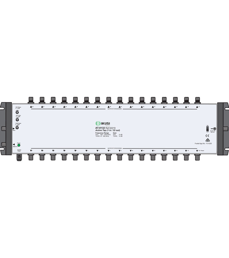 IKUSI: AT0132 32 Way ACTIVE TAP 47-2400MHz (FOXTEL Stacker Approved)