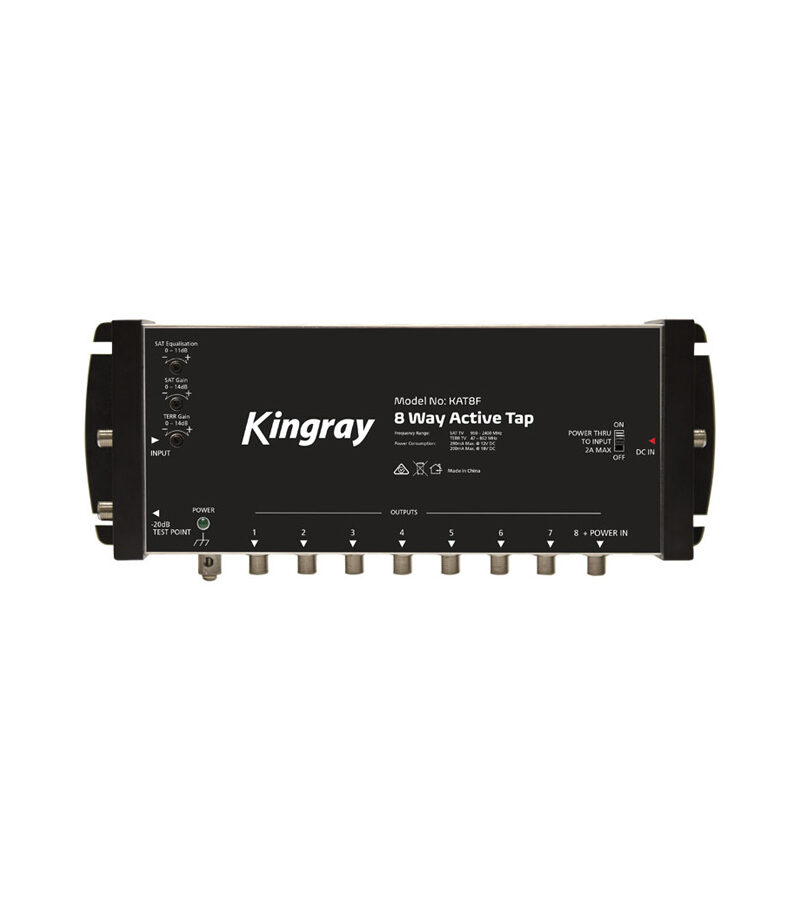 Kingray KAT08F 8 Way ACTIVE TAP 47-2400MHz (FOXTEL Stacker Approved)