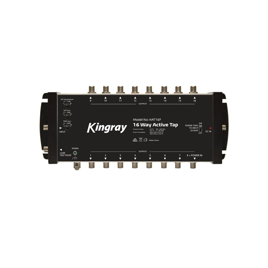 Kingray KAT16F 16 Way ACTIVE TAP 47-2400MHz (FOXTEL Stacker Approved)