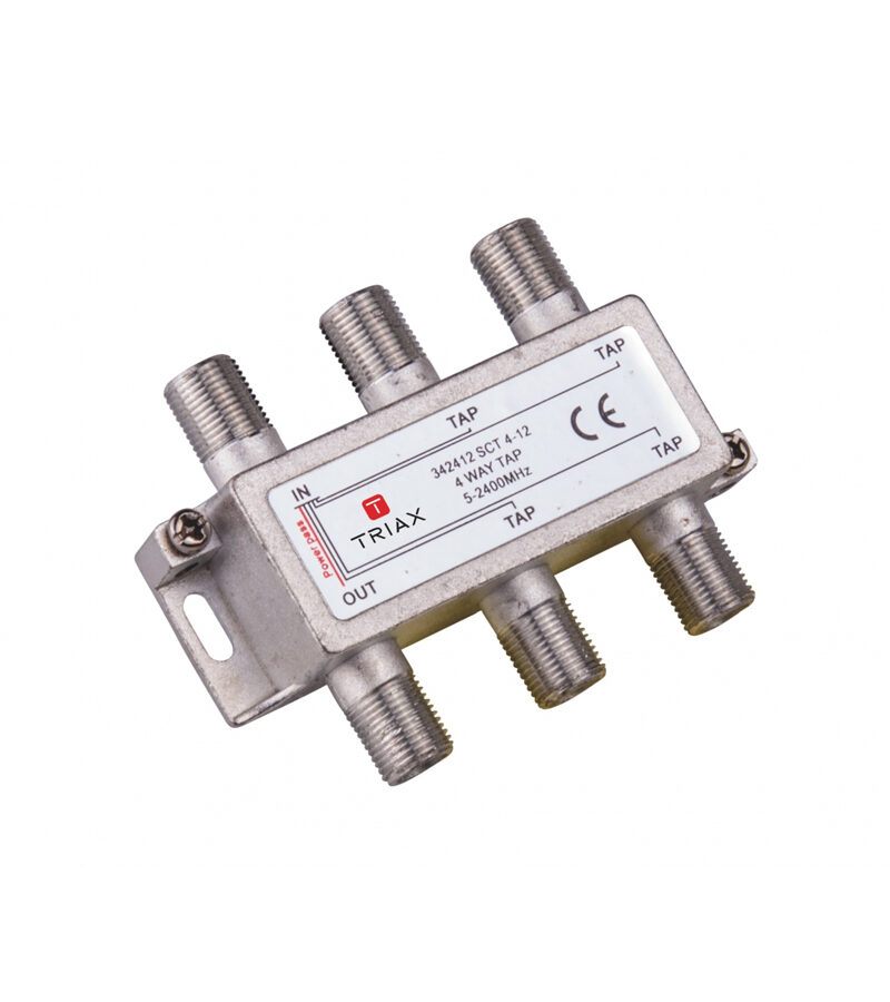 Triax SCT Silver Series 4-way TV/SAT tap