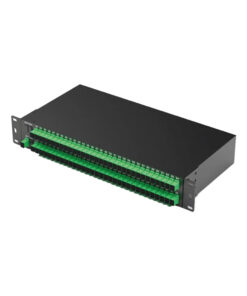 TRIAX 307933 TORS-128 Optical 1:128 Way Rack Mount Splitter, SC/APC, 19”2RU, Insertion Loss (-25dBm)