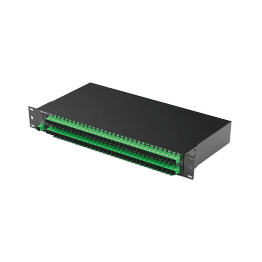TRIAX 307932 TORS-064 Optical 1:64 Way Rack Mount Splitter, SC/APC, 19”2RU, Insertion Loss (-20dBm)