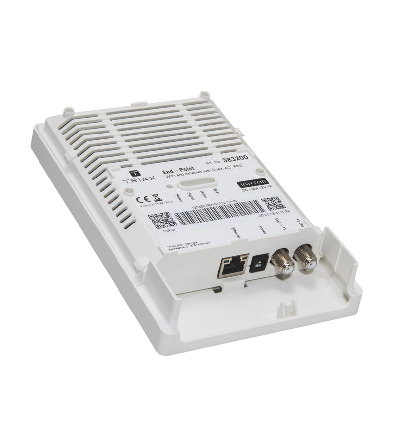 Triax 383200 Ethernet Over Coax (EoC) 2.4 & 5GHz Wi-Fi & LAN Coaxial End Point