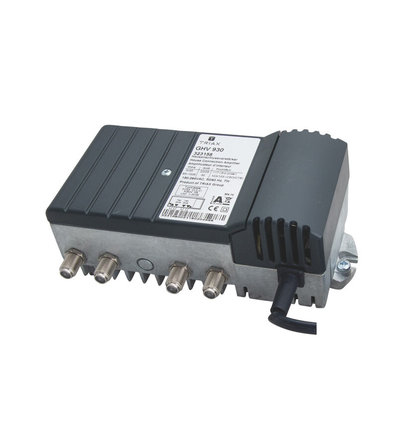 Triax 323158 GHV 930 Repeater Amplifier 47...1000MHz, Gain 30dB, Interstage Gain & Att, Slope Adj