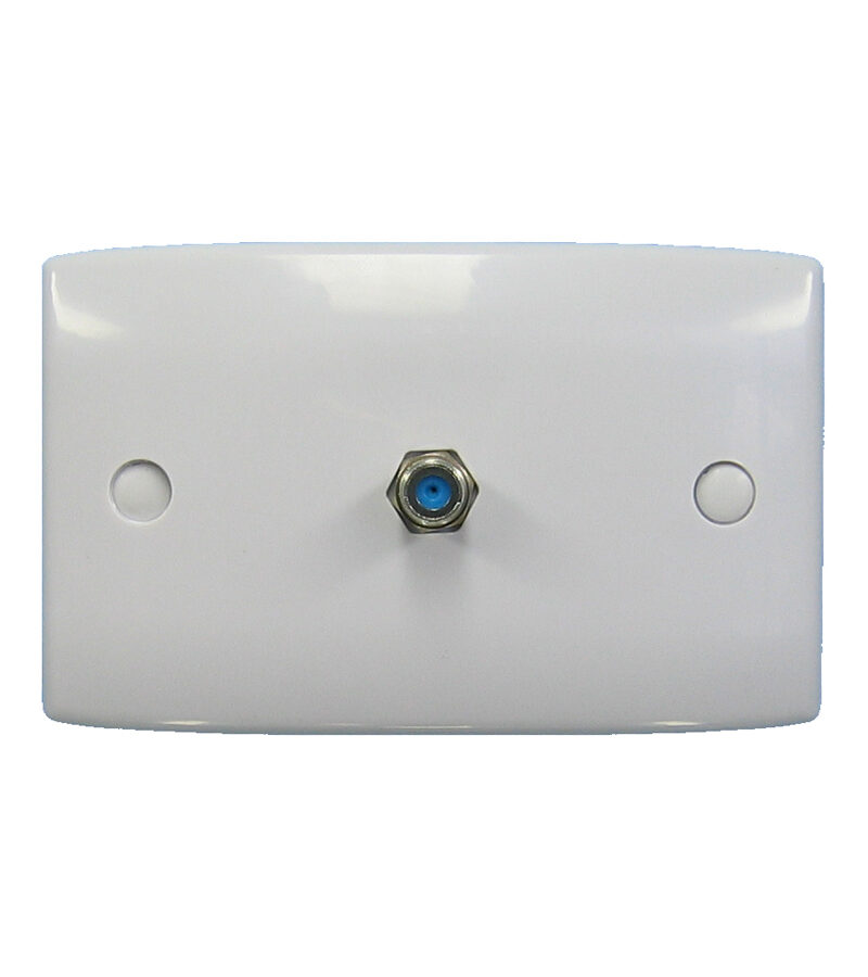 Std Wall Plate - Single F-type to F-type