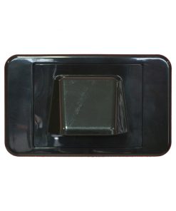 AMDEX Media Style (BLACK) - Bullnose / Flush Entry Wall Plate with brush 2 in 1 - White