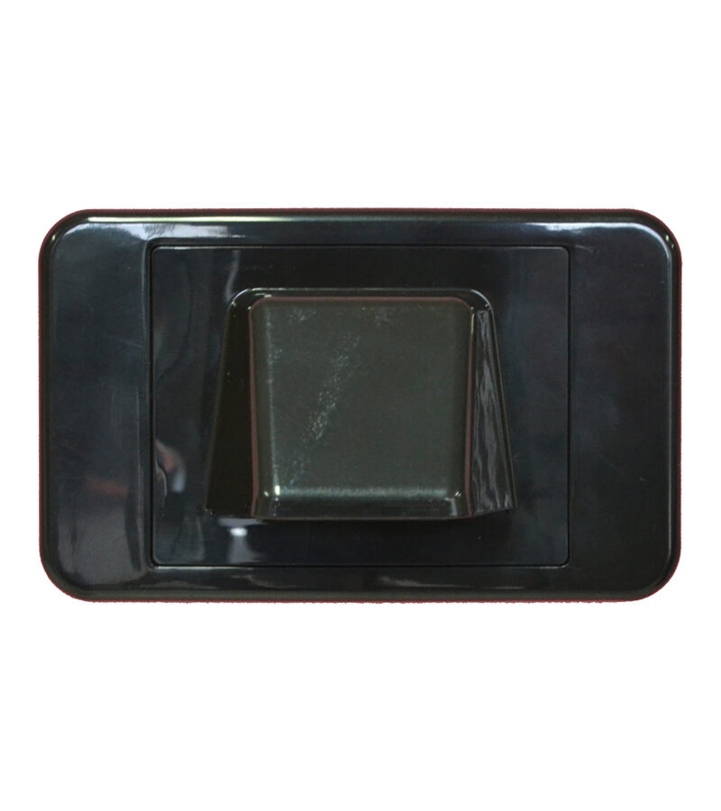 AMDEX Media Style (BLACK) - Bullnose / Flush Entry Wall Plate with brush 2 in 1 - White