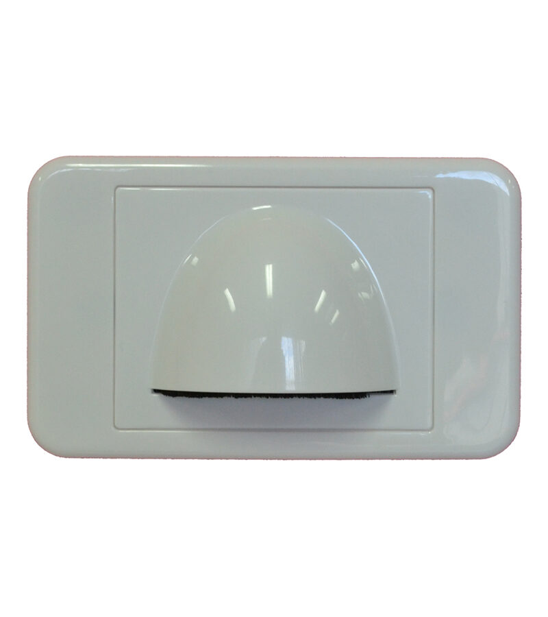 Media Style - Wall Plate - Slim (Bull Nose) Cable Entry with Bristle