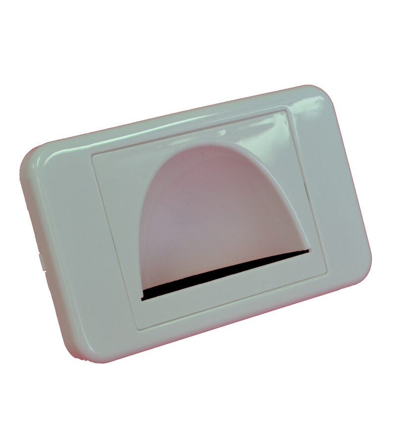 Media Style - Wall Plate - Reversed (Bull Nose) Cable Entry with Bristle