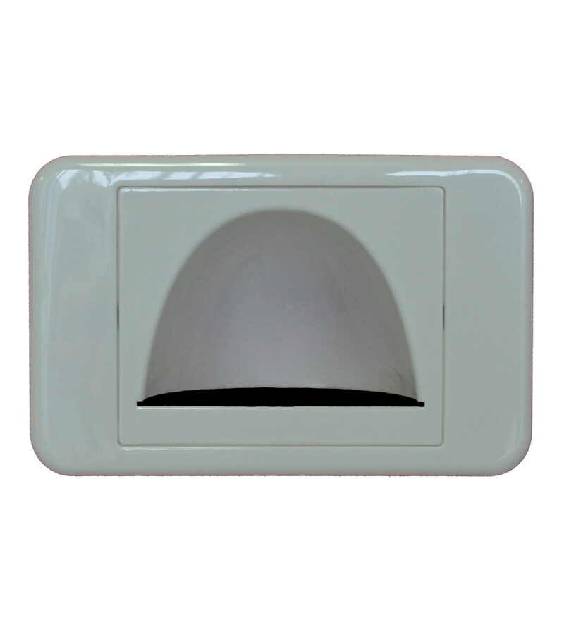 Media Style - Wall Plate - Reversed (Bull Nose) Cable Entry with Bristle