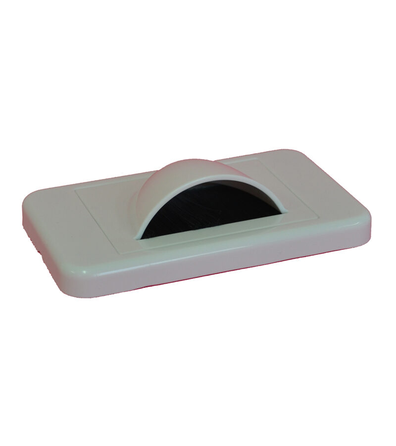 Media Style - Wall Plate - Slim (Bull Nose) Cable Entry with Bristle
