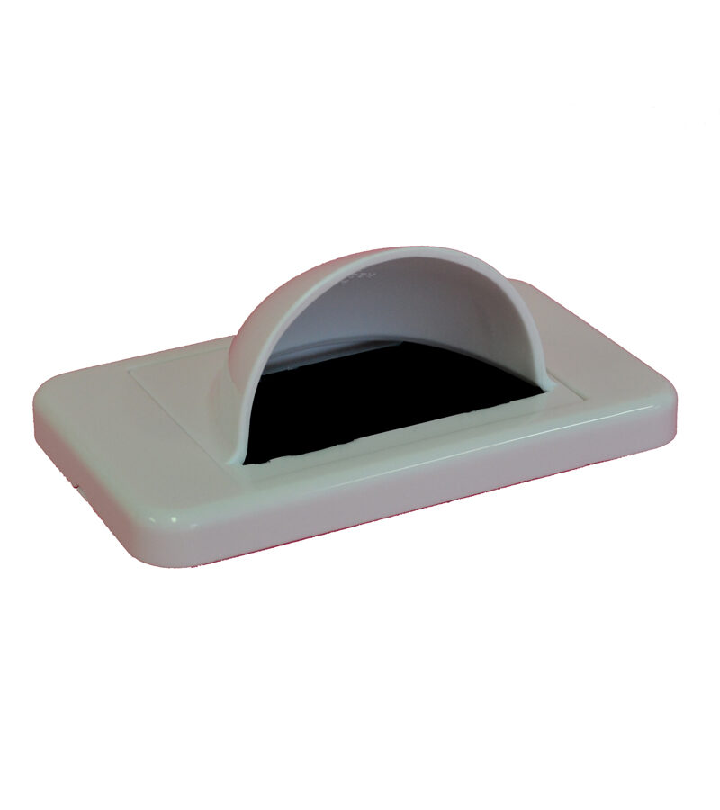 Media Style - Wall Plate - Standard (Bull Nose) Cable Entry with Bristle