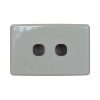 TWO Gang Clipsal C2000 STYLED Wall Plate