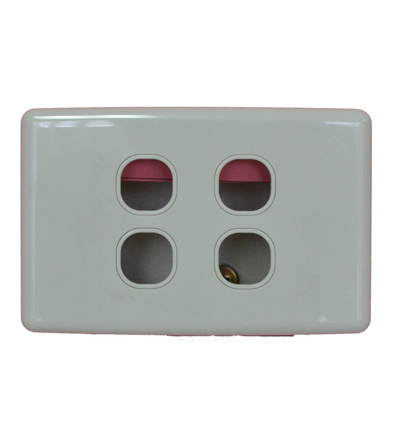 FOUR Gang Clipsal C2000 STYLED Wall Plate