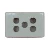 FIVE Gang Clipsal C2000 STYLED Wall Plate