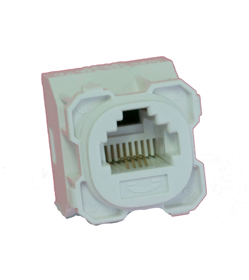 AMDEX: CAT3, 180° 6P4C (RJ11) White Voice, suit CL Series Plates