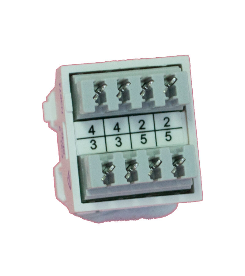 AMDEX: CAT3, 180° 6P4C (RJ11) White Voice, suit CL Series Plates