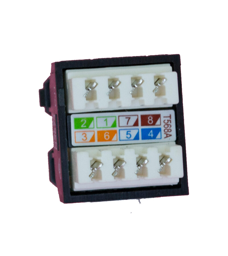 AMDEX: CAT5e, 180° 8P8C (RJ45) Black DATA, suit CL Series Plates