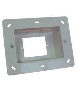 AMDEX Recessed Wall / Media Box - Fits 1 Standard Wall Plate + 2 Additional Inserts, White